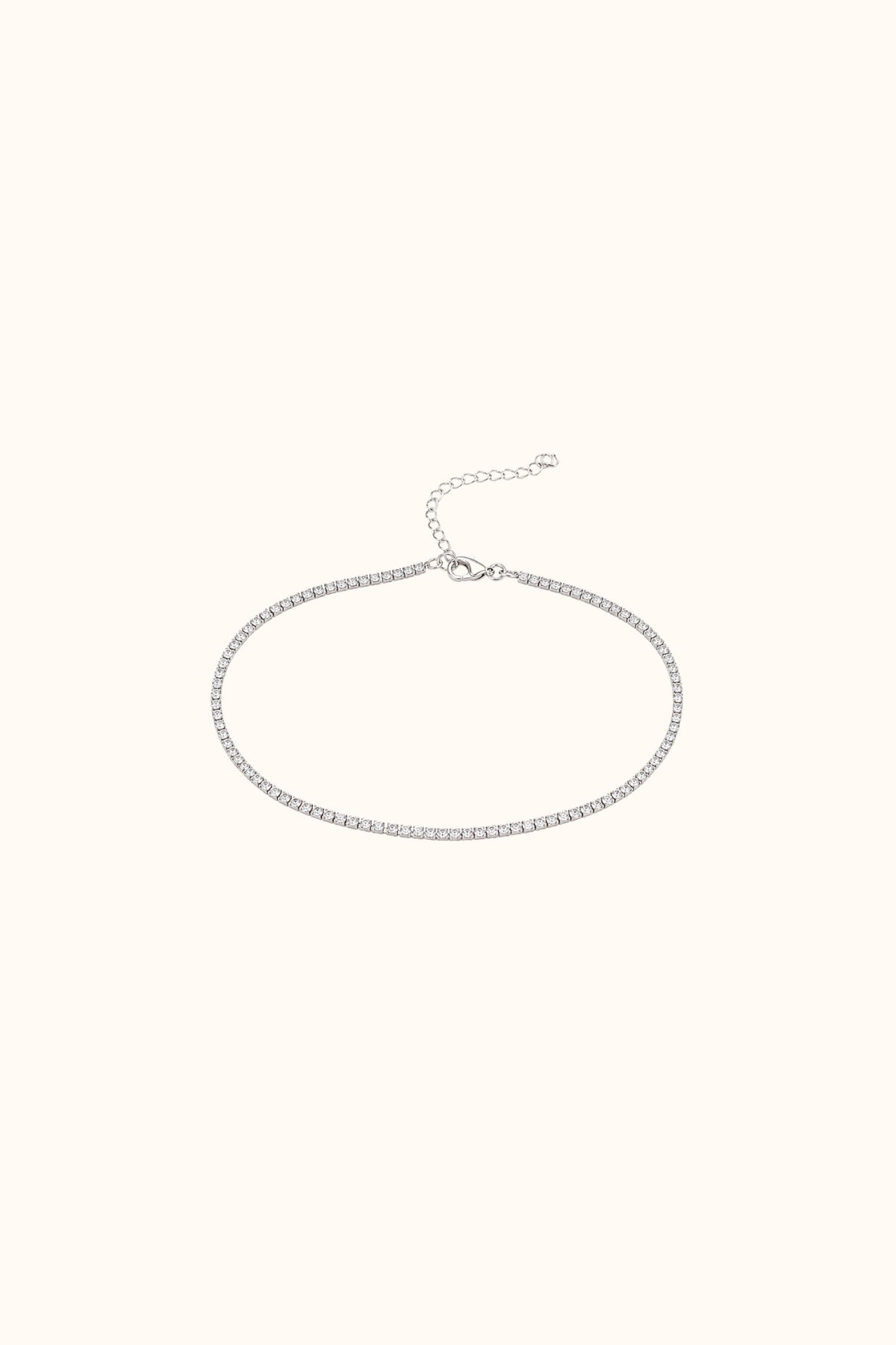 Tennis silver bracelet