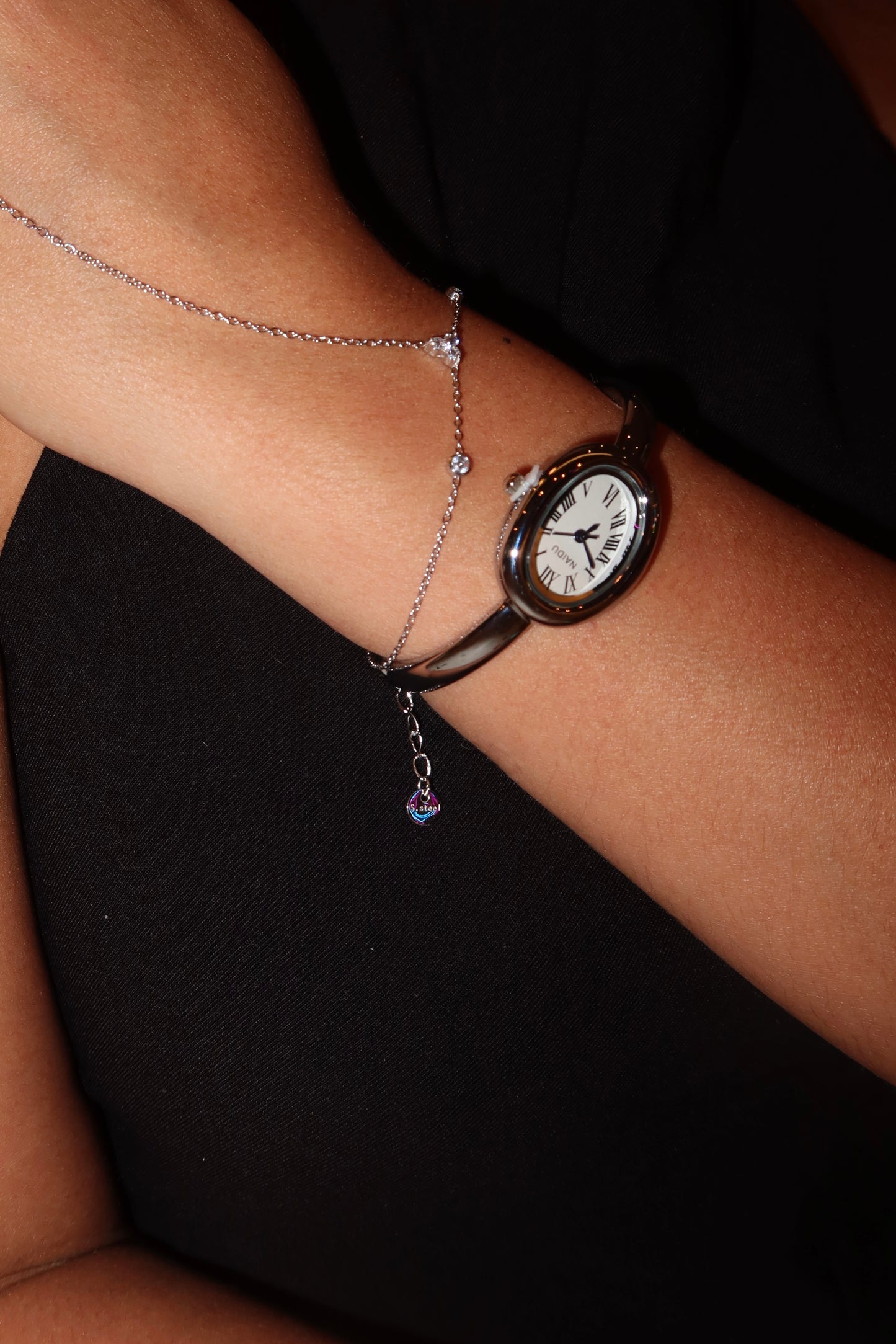 Classic vintage watch Silver