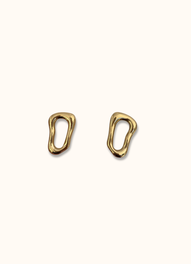 Earring Abstract Gold