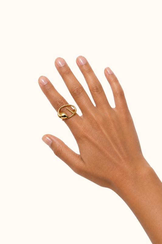 Aura gold ring