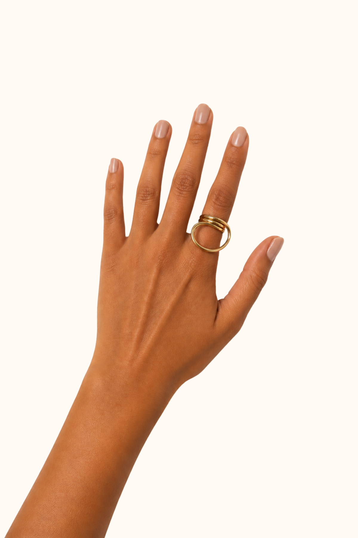 Coil gold ring