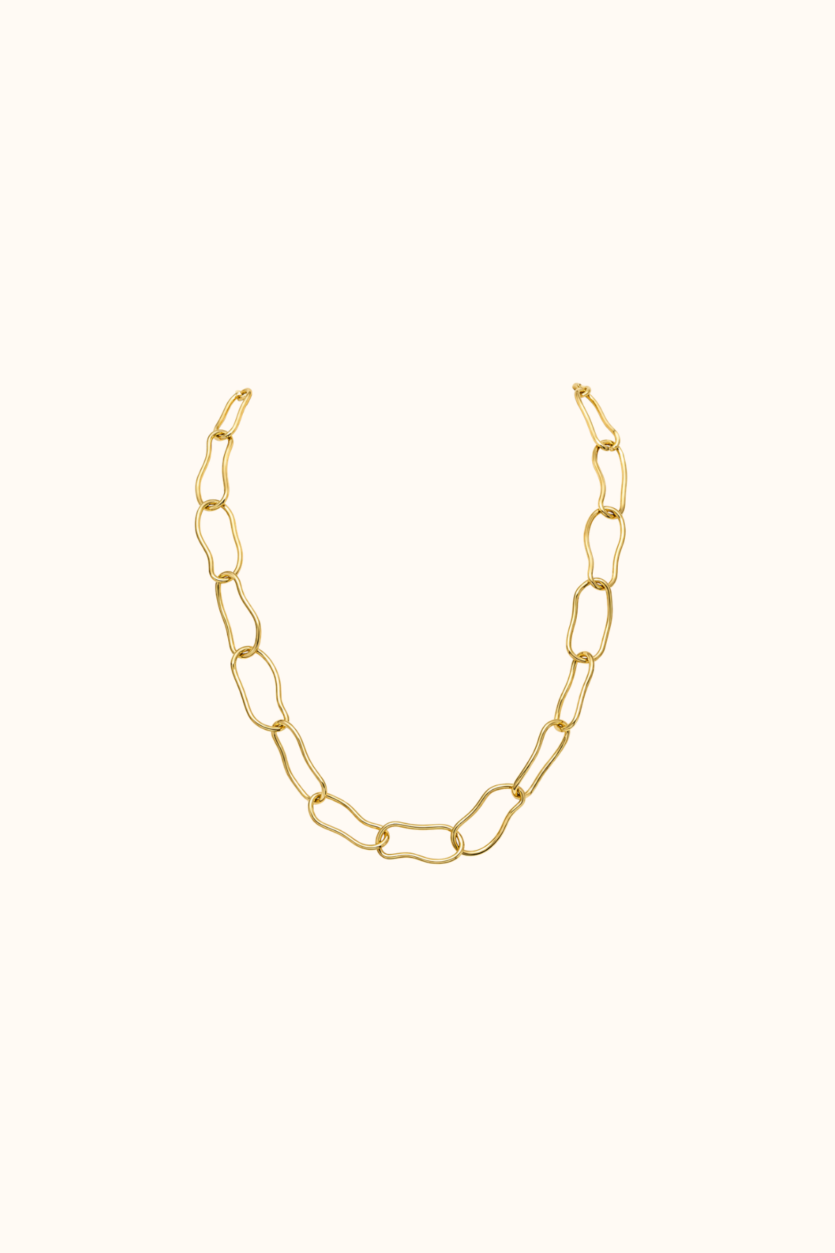 Freeform gold necklace