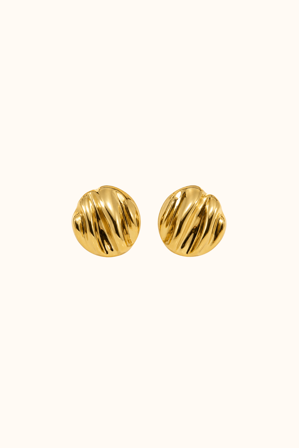 Circle earring gold