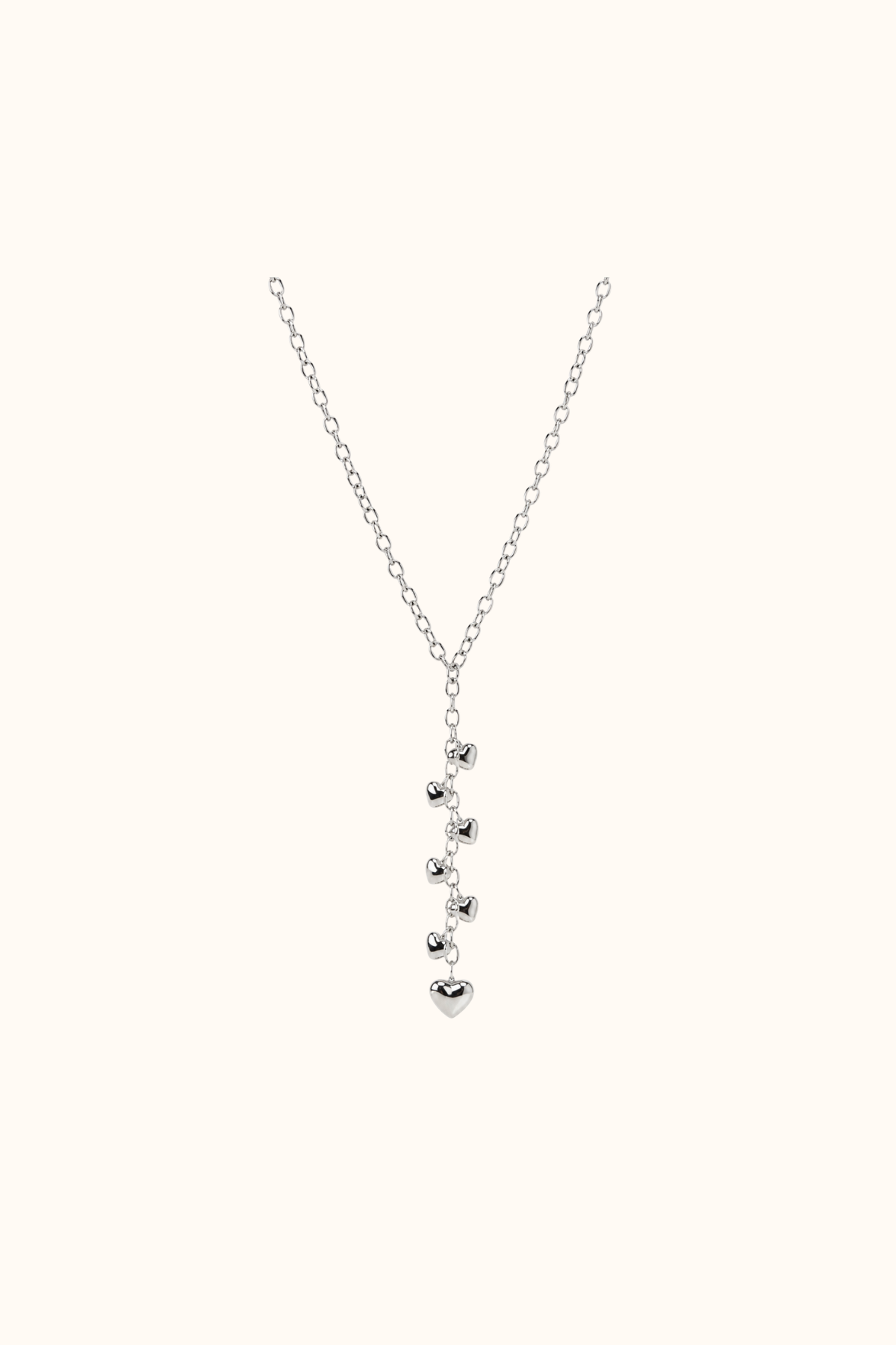 Infinity heart necklace silver
