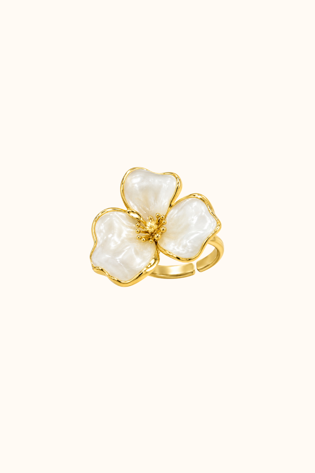 Flower crystal gold