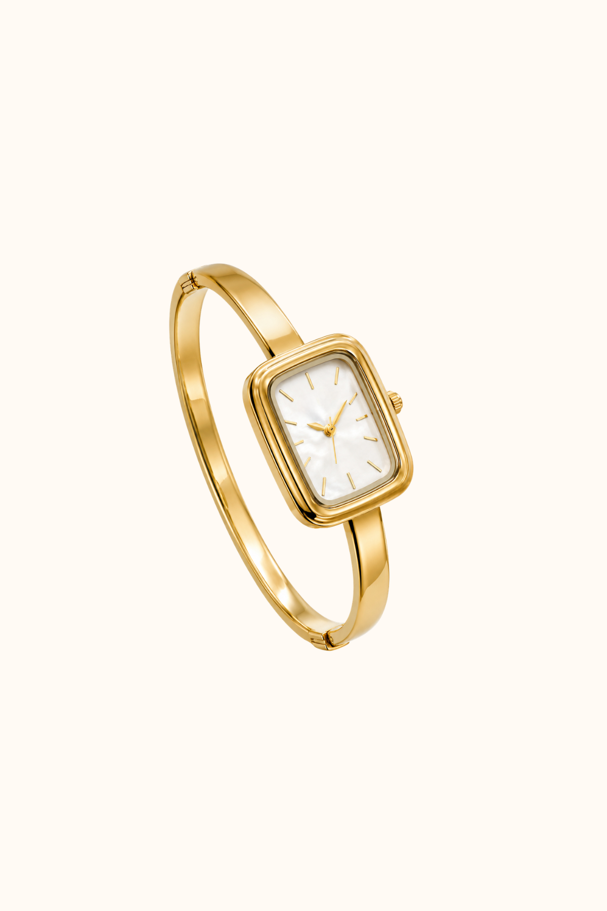 Classic Watch gold square