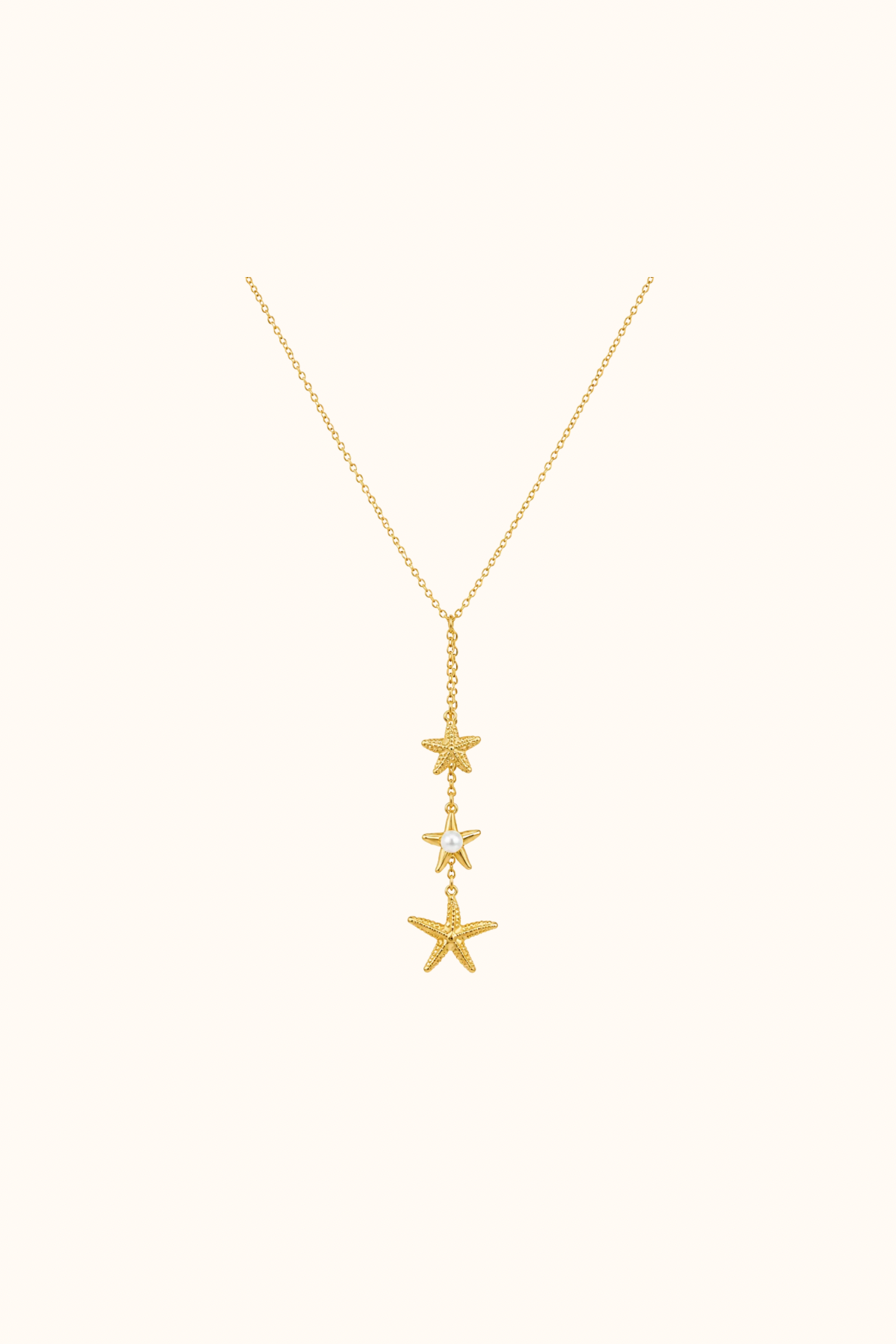 Shell necklace gold