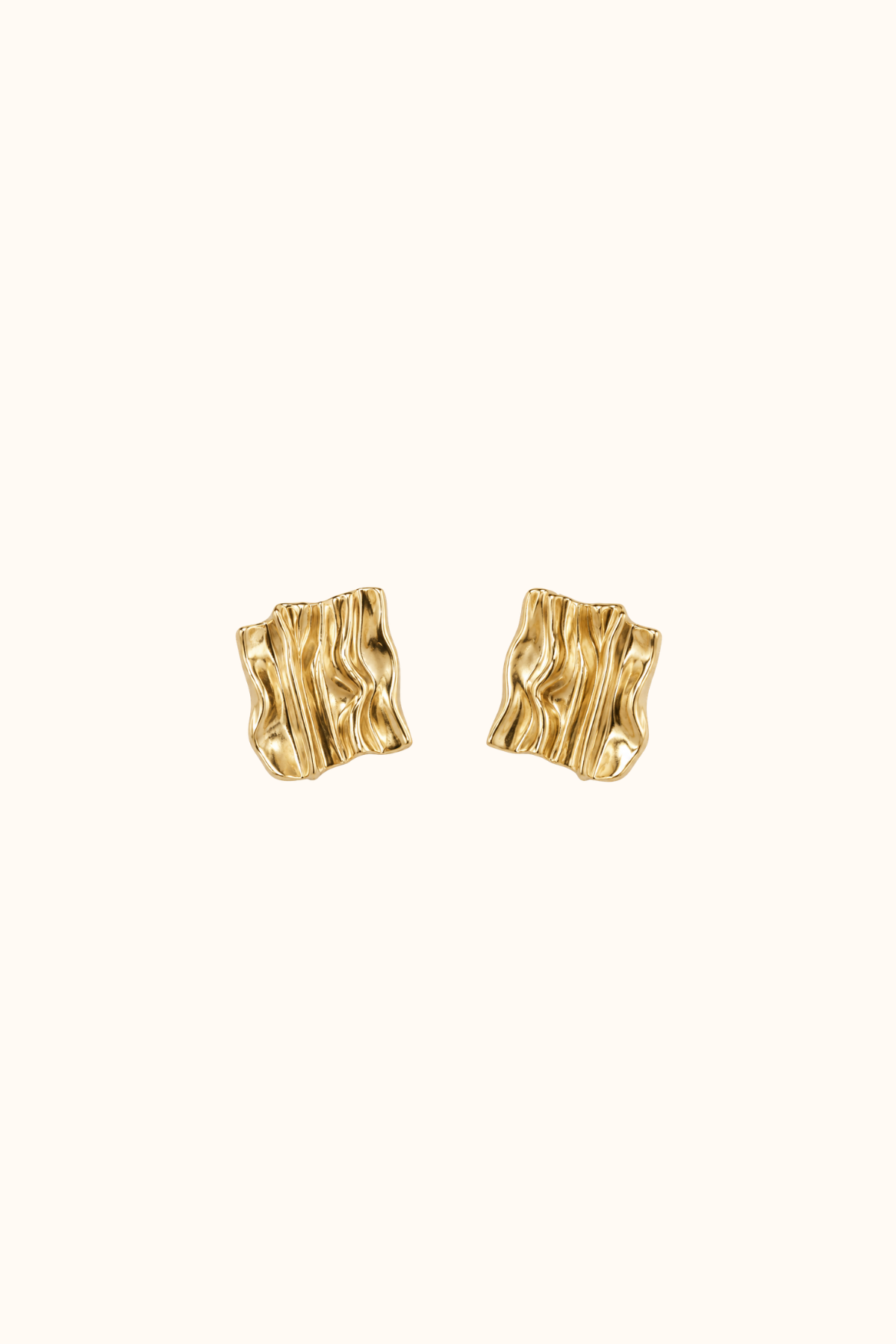 Texture Earring gold