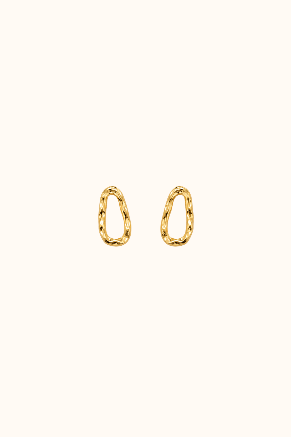 Opal gold earring