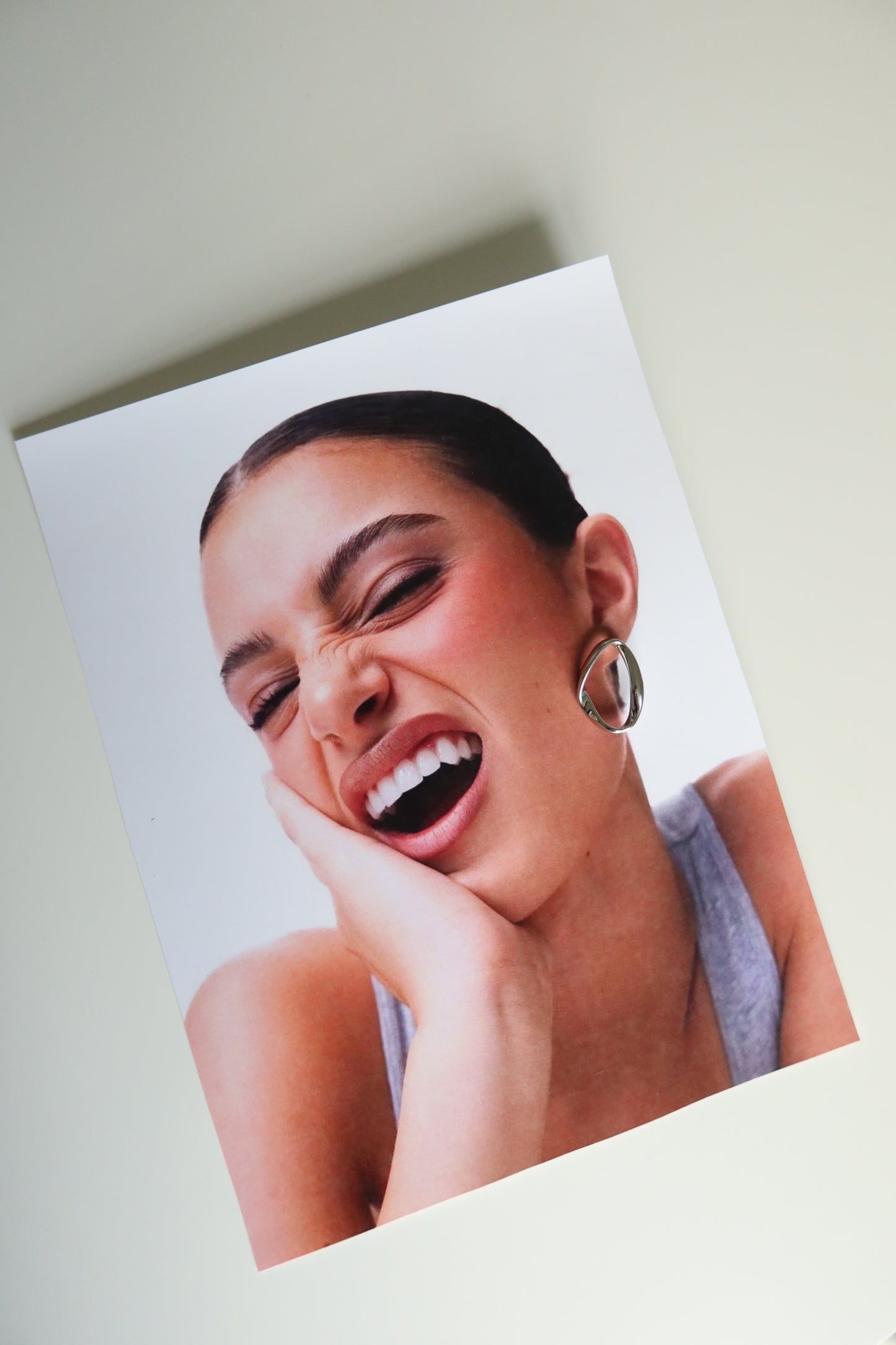 Muse silver earring