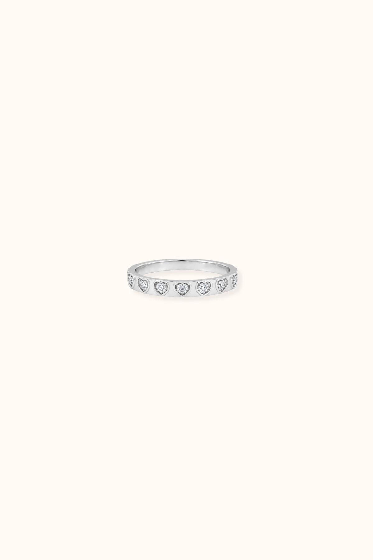 Love loop silver ring