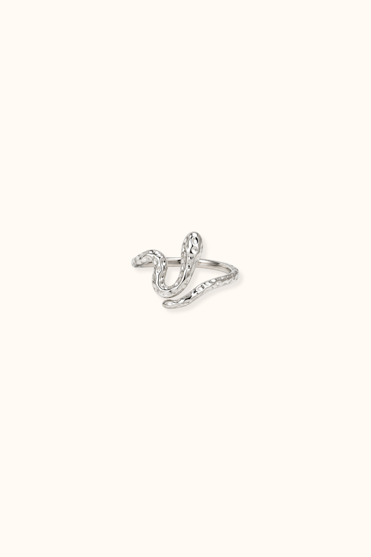 Bold silver ring