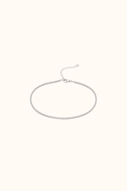 Tennis silver bracelet