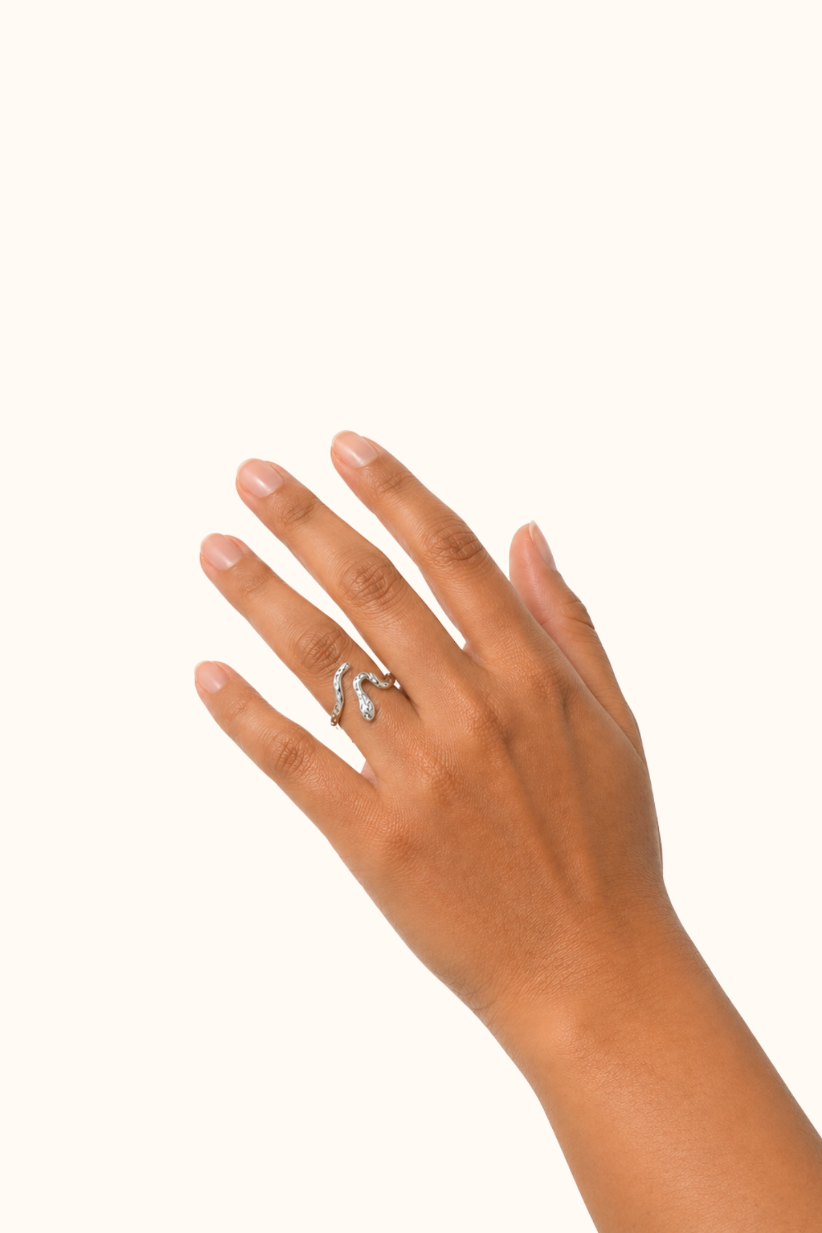 Bold silver ring