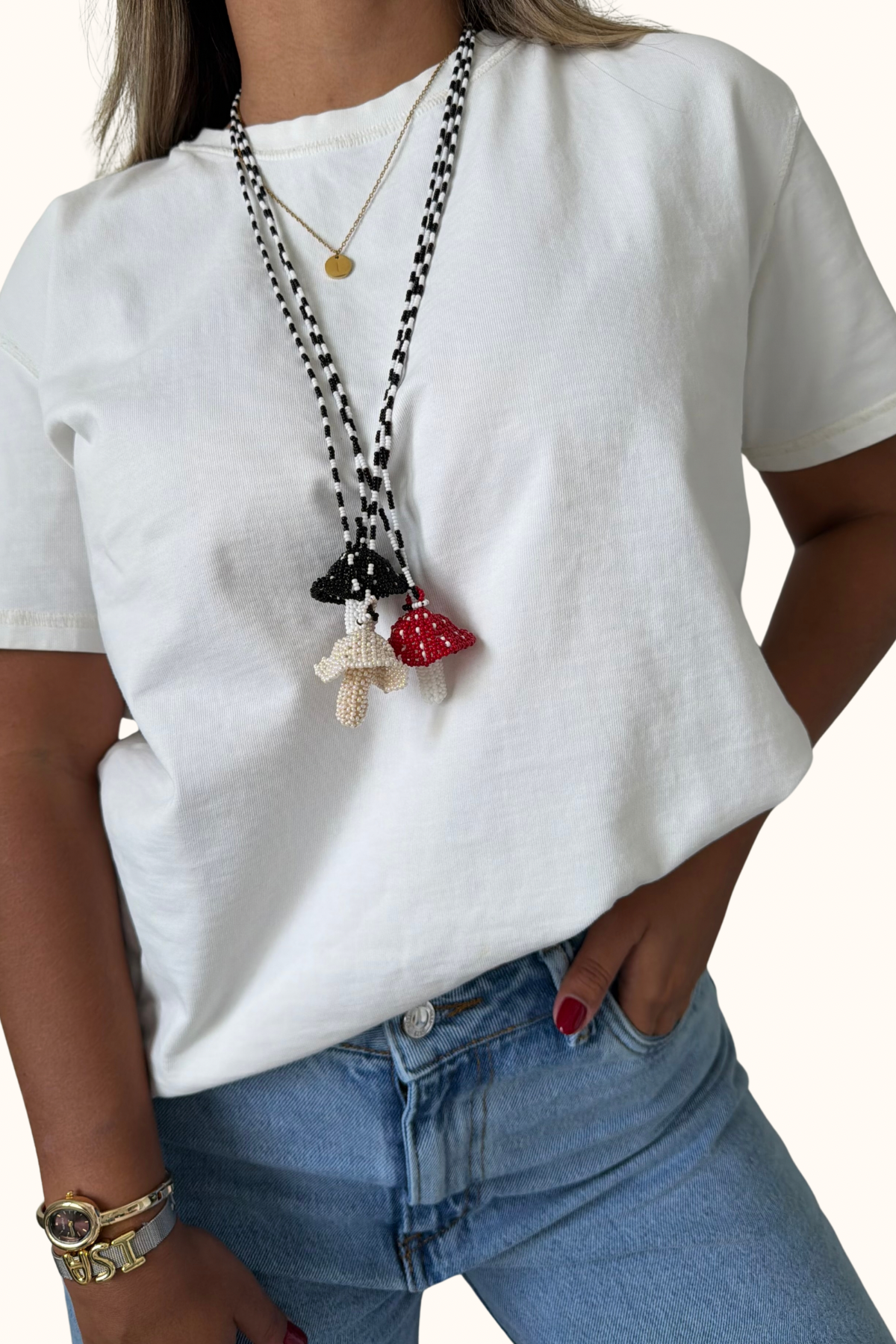 The coolest handmade necklaces mushroom
