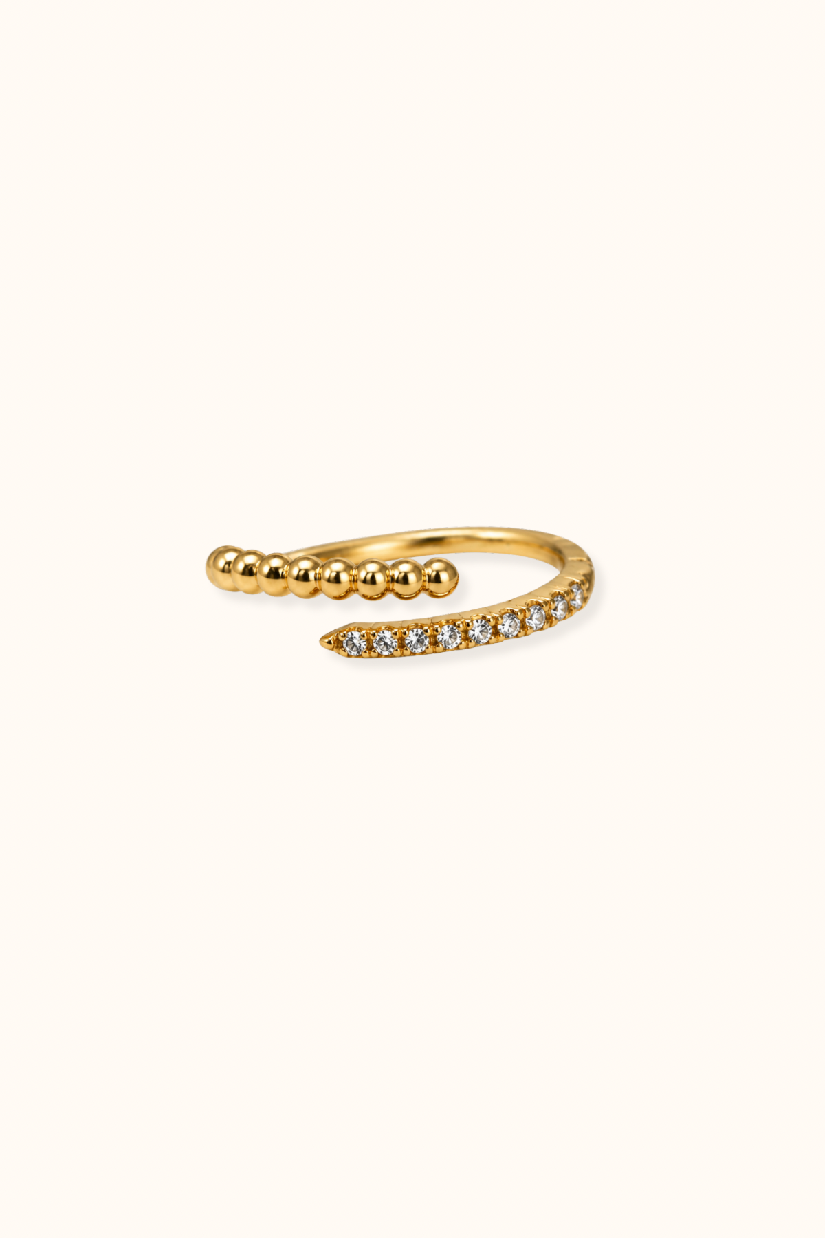 Minimal zircon ring