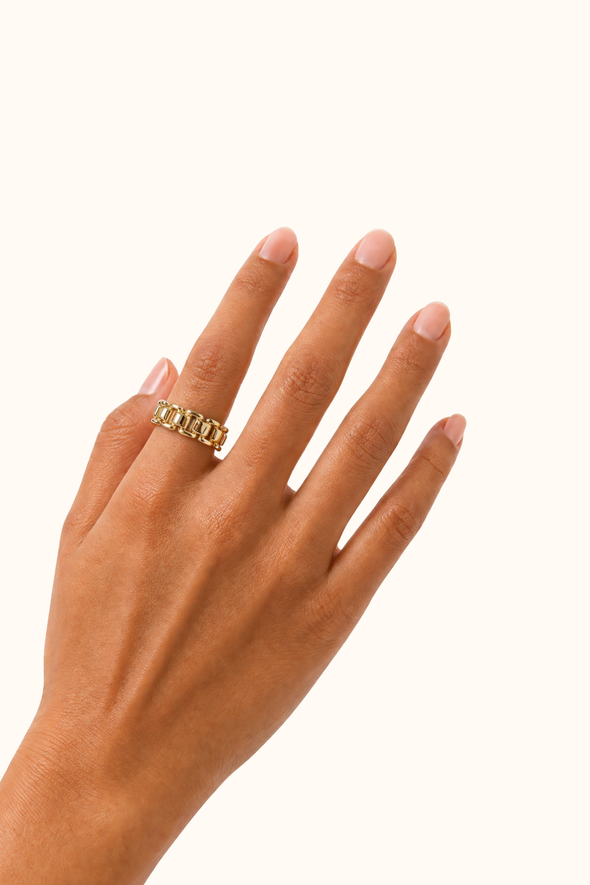 Chain gold ring