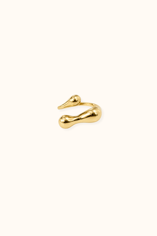 Melt gold ring