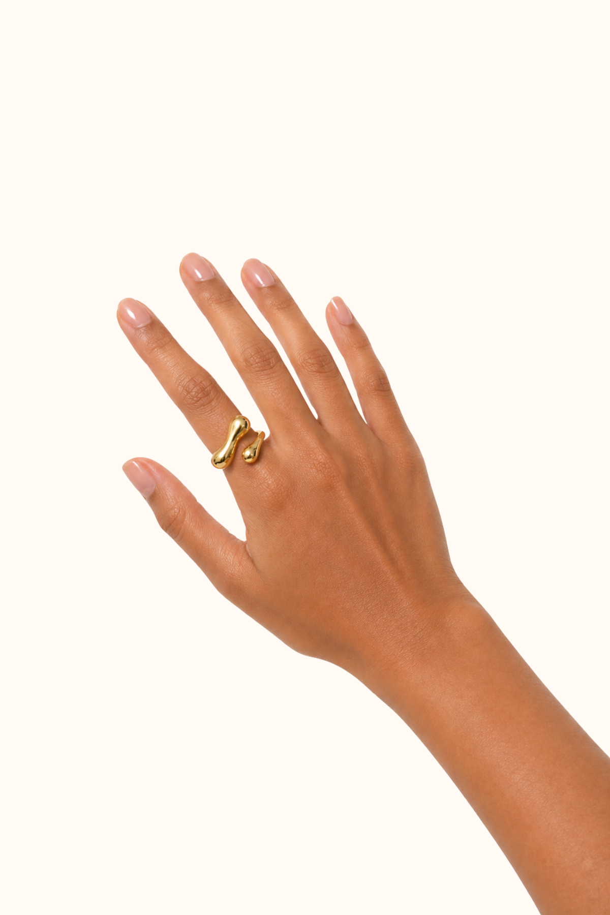 Melt gold ring