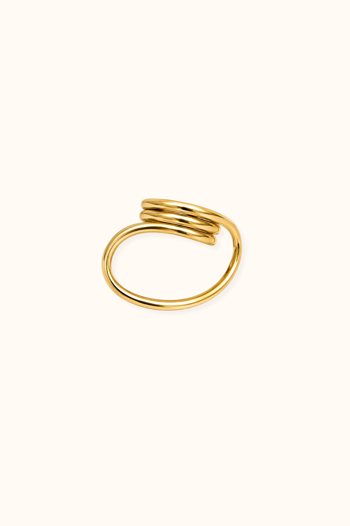 Coil gold ring