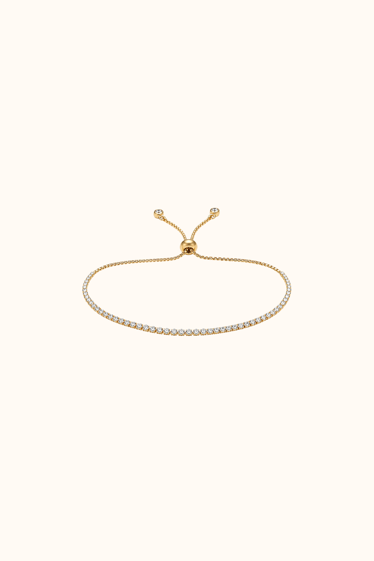 Tennis gold bracelet