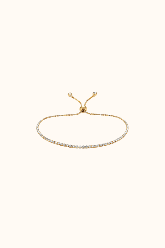 Tennis gold bracelet
