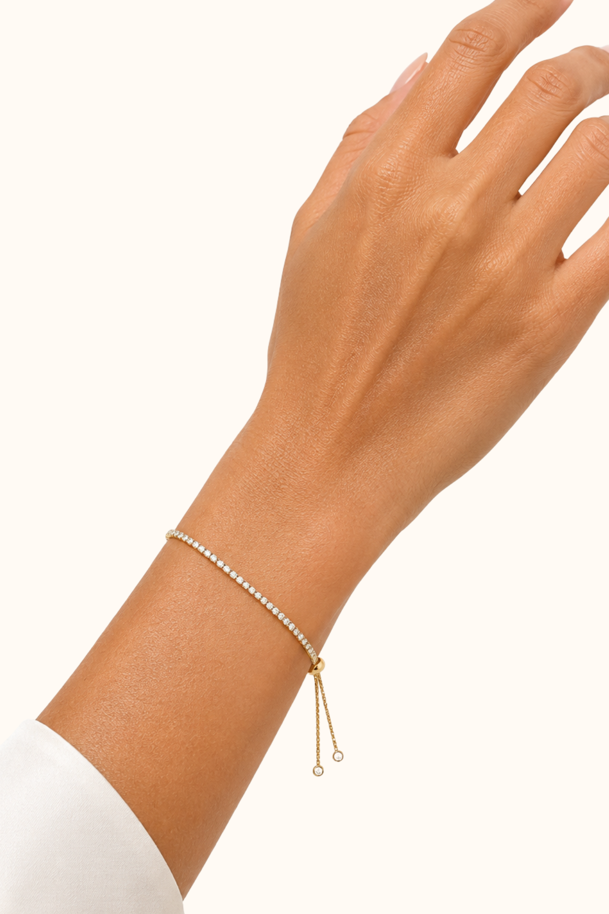 Tennis gold bracelet