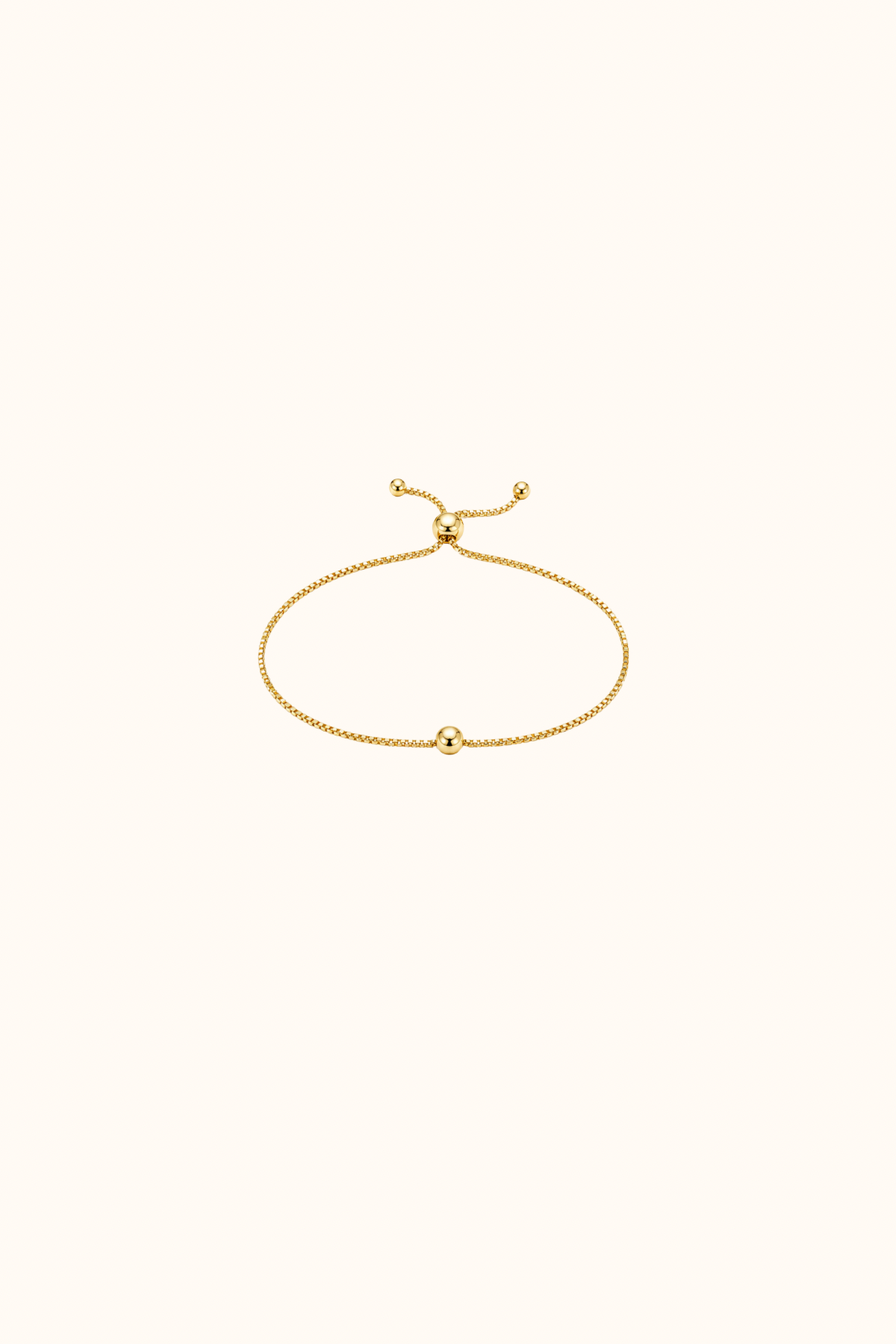 Zircon bead gold bracelet