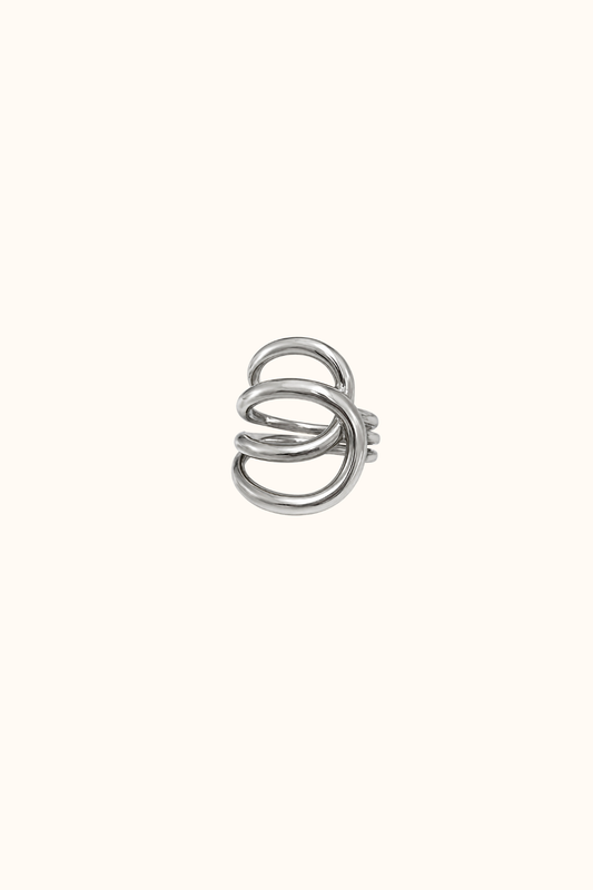 Infinity silver ring