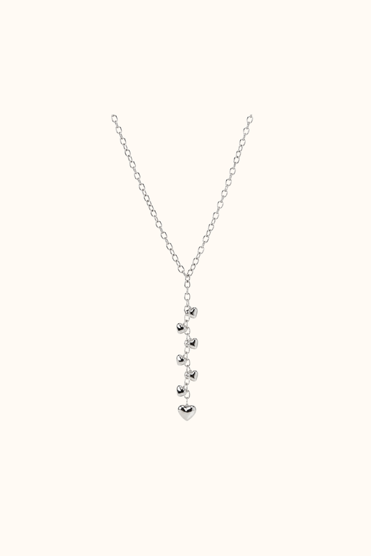 Infinity heart necklace silver