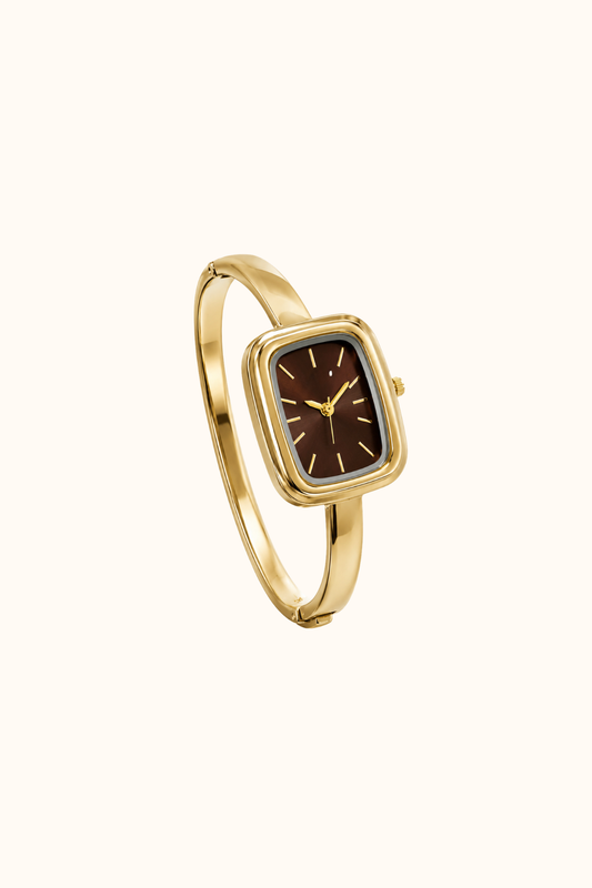Classic Watch gold square