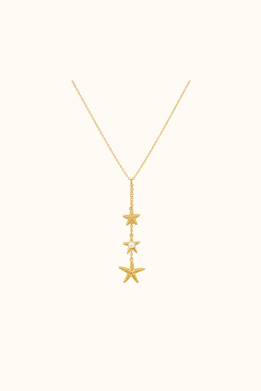 Shell necklace gold
