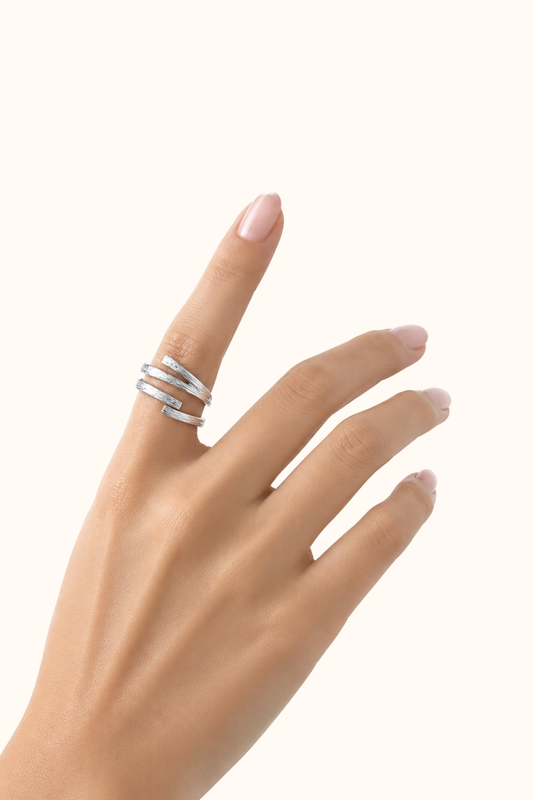 Celeste silver ring