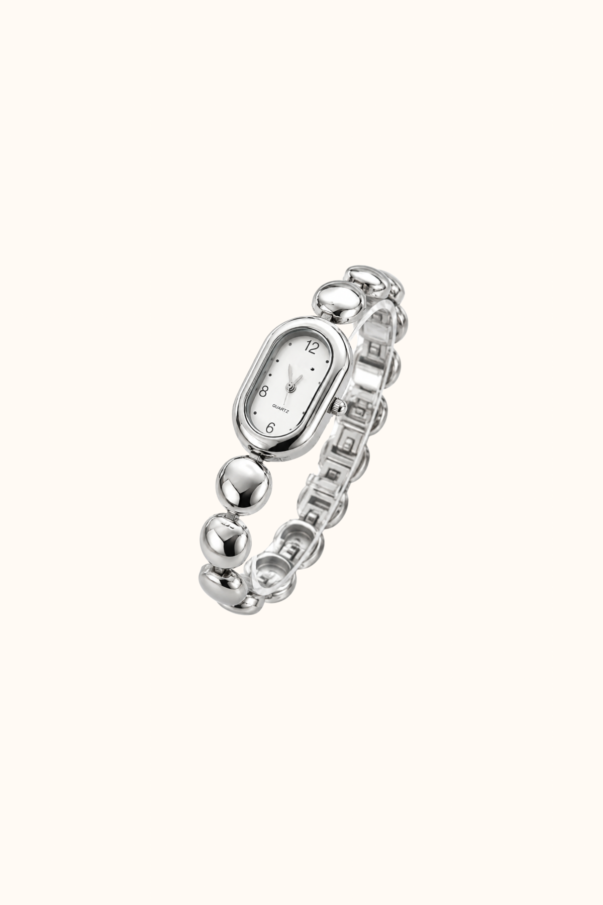 Watch oval silver