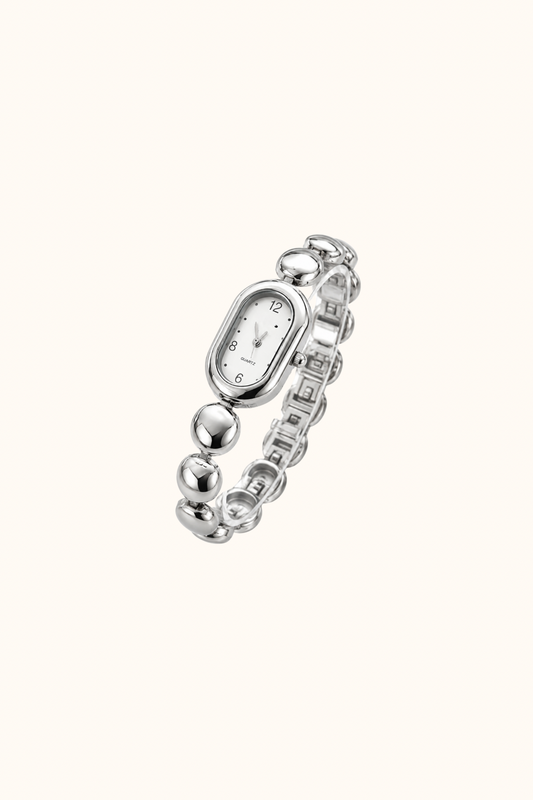 Watch oval silver