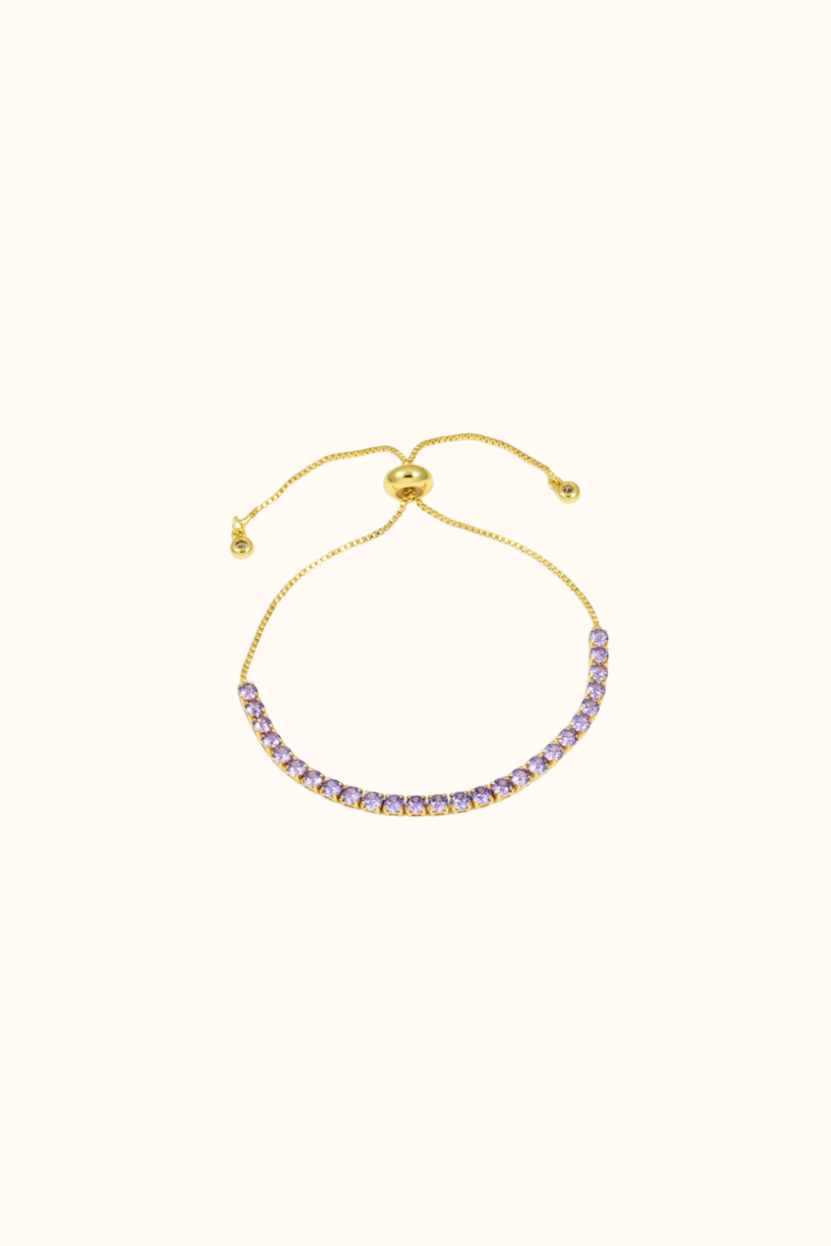Tennis bracelet large gold
