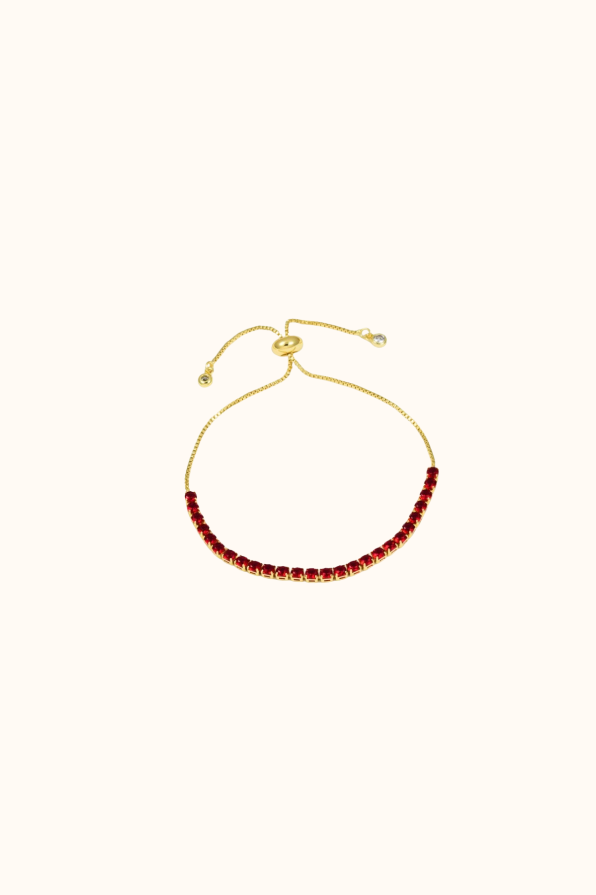 Tennis bracelet large gold