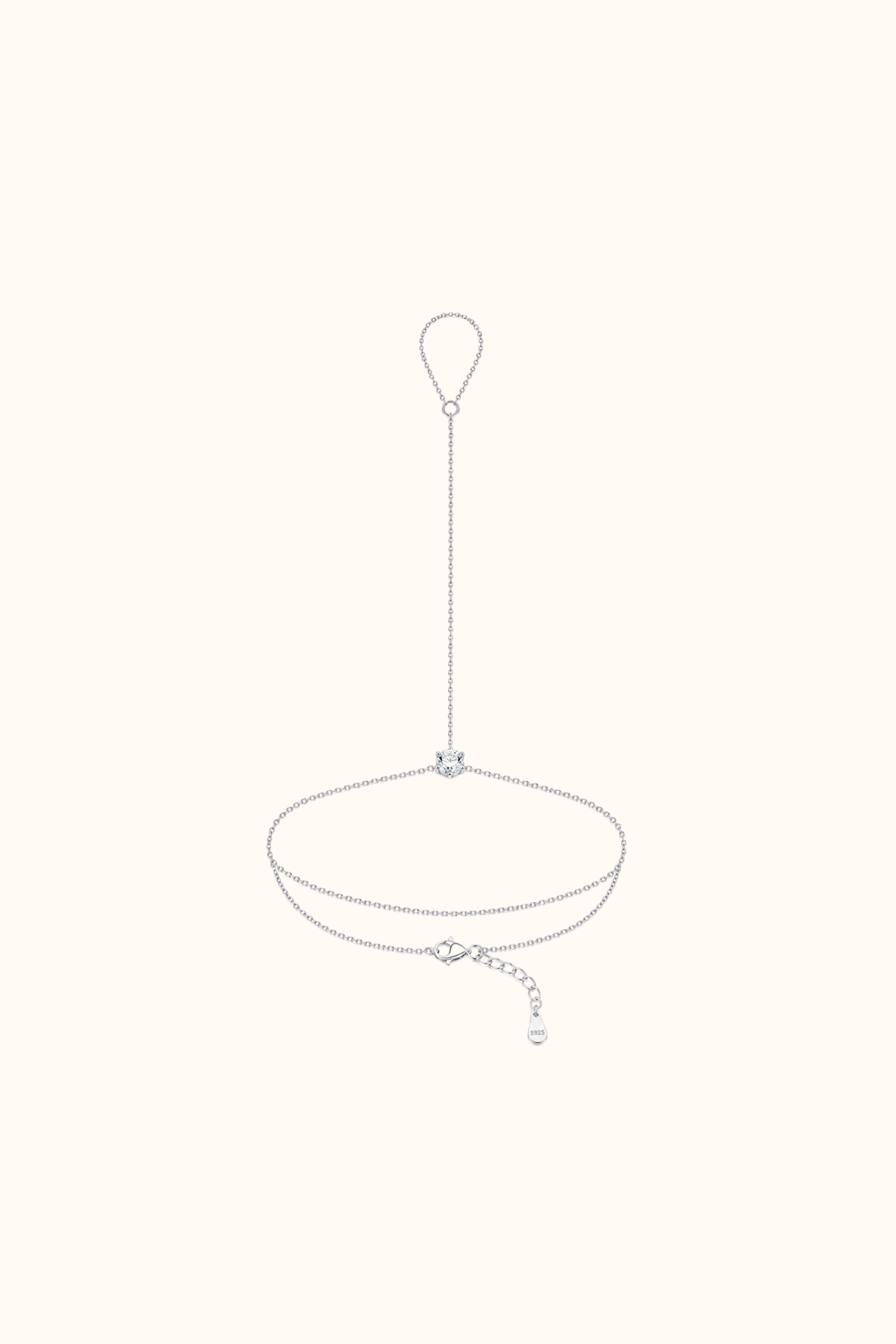 Hanchain zircon simple silver