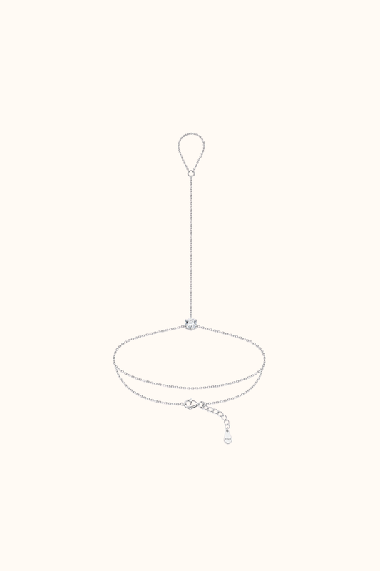 Hanchain zircon simple silver